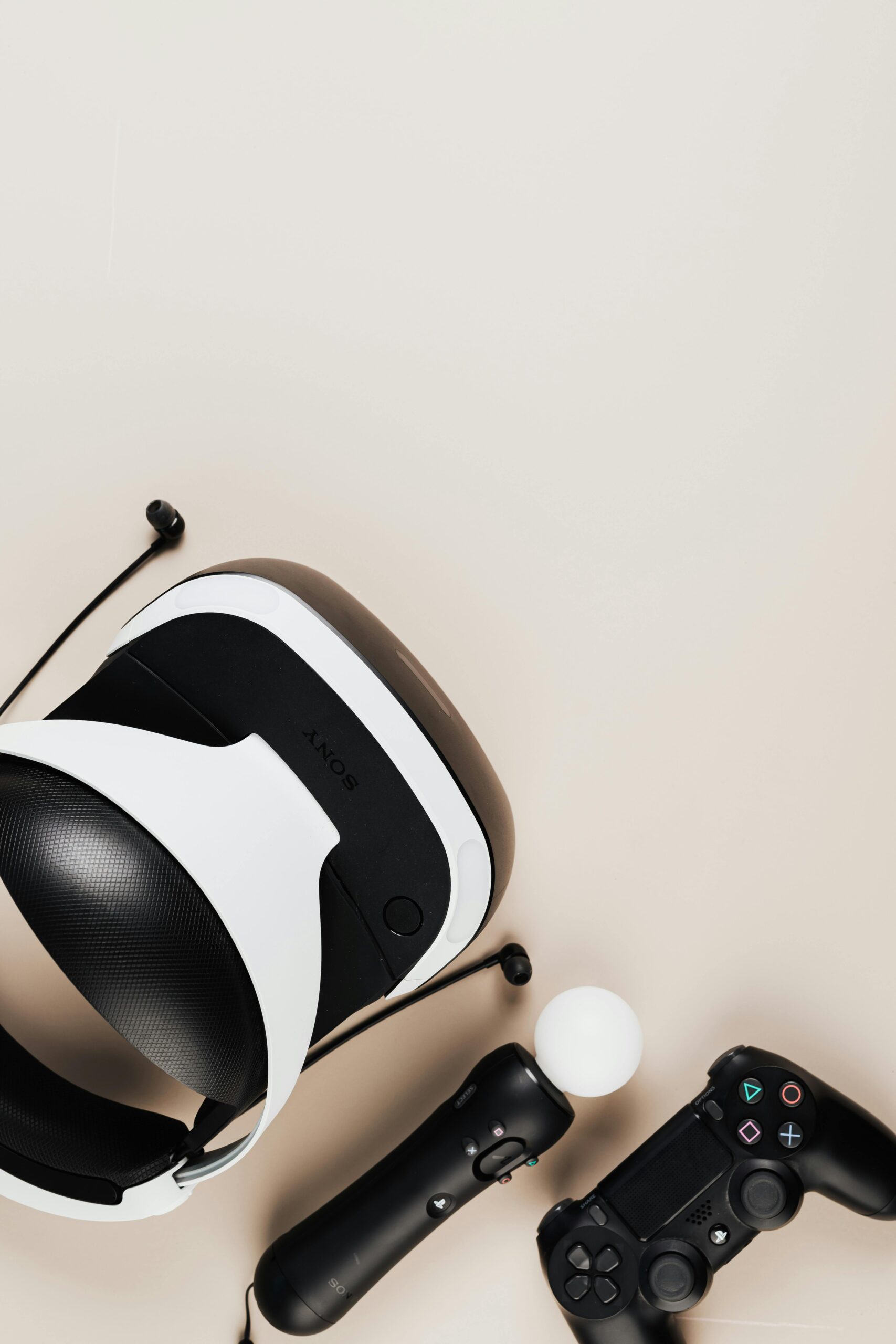 Meta Quest 3 headset with essential accessories like an elite strap, controller grips, and a charging dock for an enhanced VR experience.